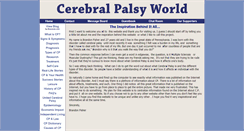 Desktop Screenshot of cerebralpalsyworld.com
